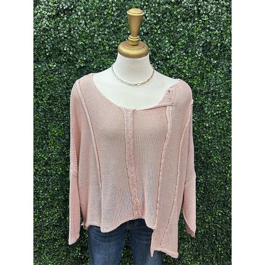 Daria Mauve High Low Poncho