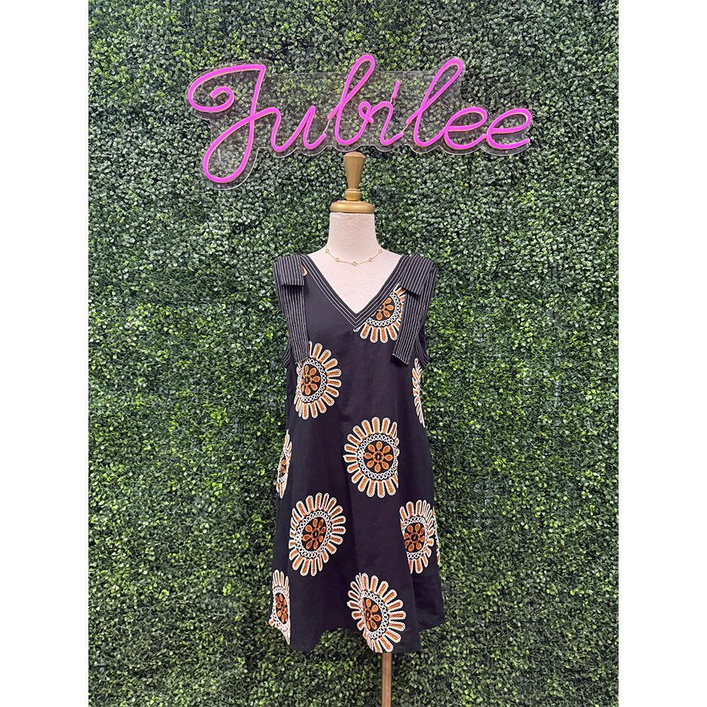 Gabriella Boho Embroidered Shift Dress