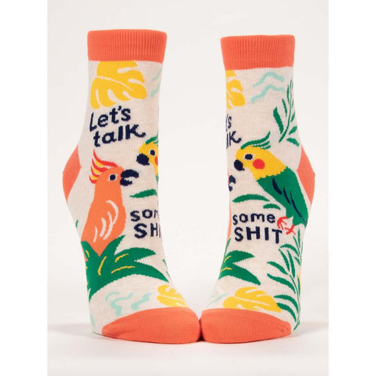 Let's Talk Some Shit Women's Socks by Blue Q
