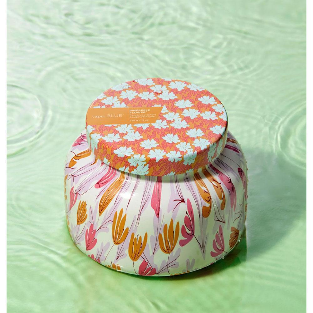 Pineapple Flower Pattern Play Signature Jar, 19 oz