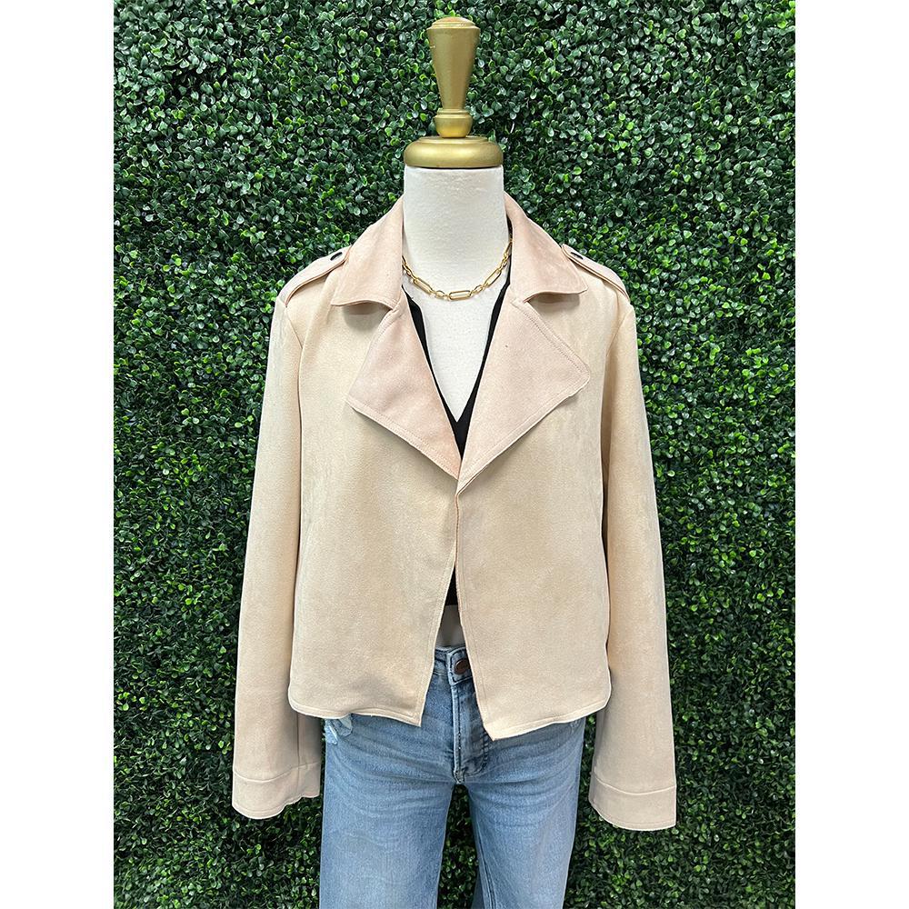 Nikki Suede Moto Jacket