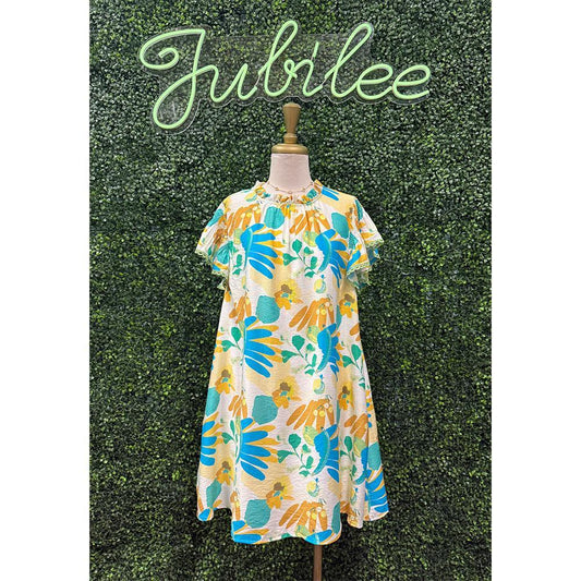 Jade Botanical Midi Dress