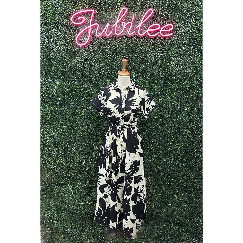 Carrie Black & White Dress