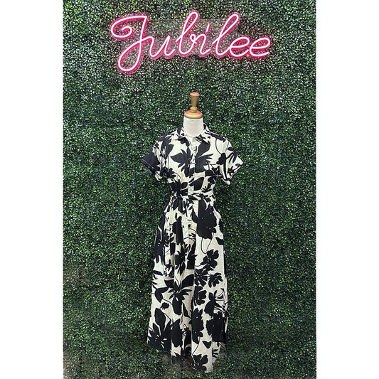 Carrie Black & White Dress