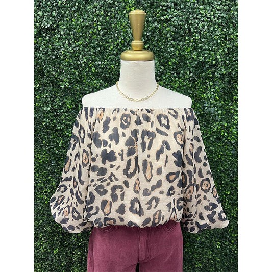 Selma Leopard Top