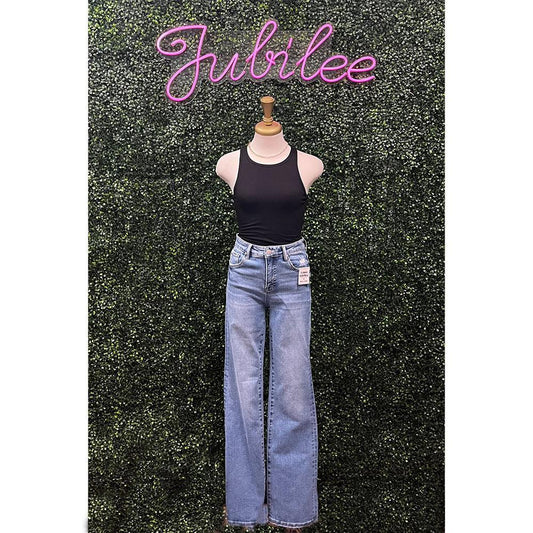 Feyre Medium Tummy Control High Rise Straight Jeans