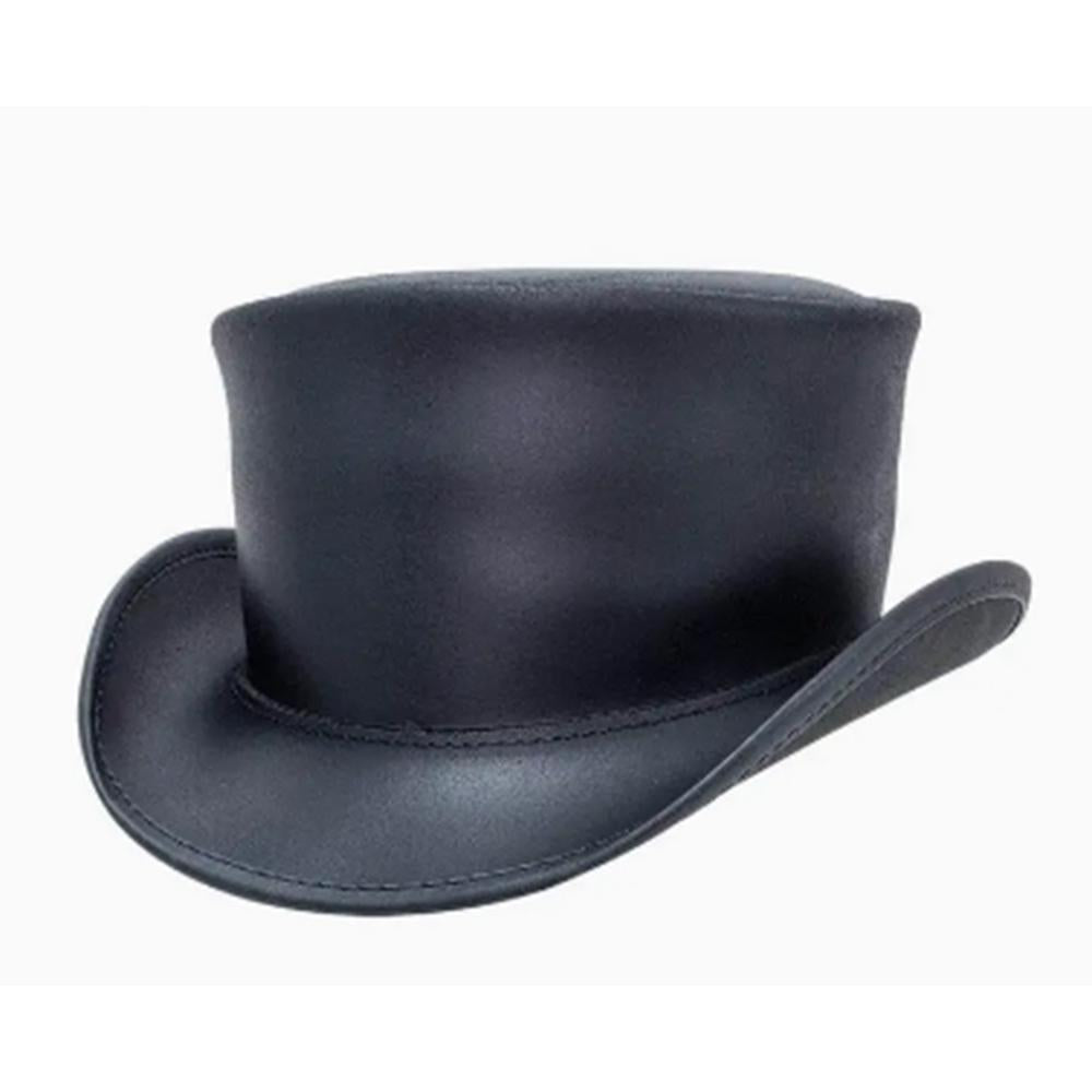 Black Marlow - Womens Leather Top Hat