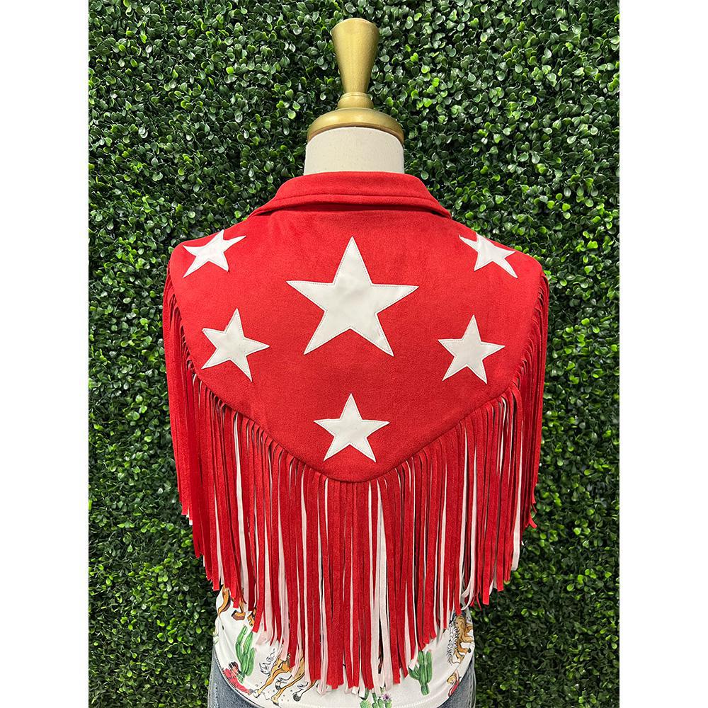 Red Star Fringe Shrug