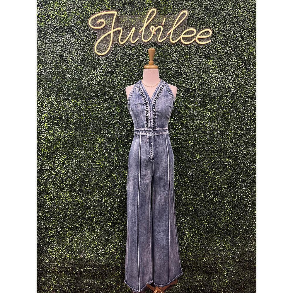 Leslie Indigo Denim Jumpsuit