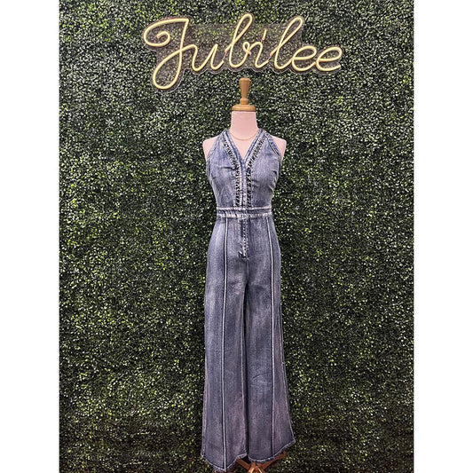 Leslie Indigo Denim Jumpsuit