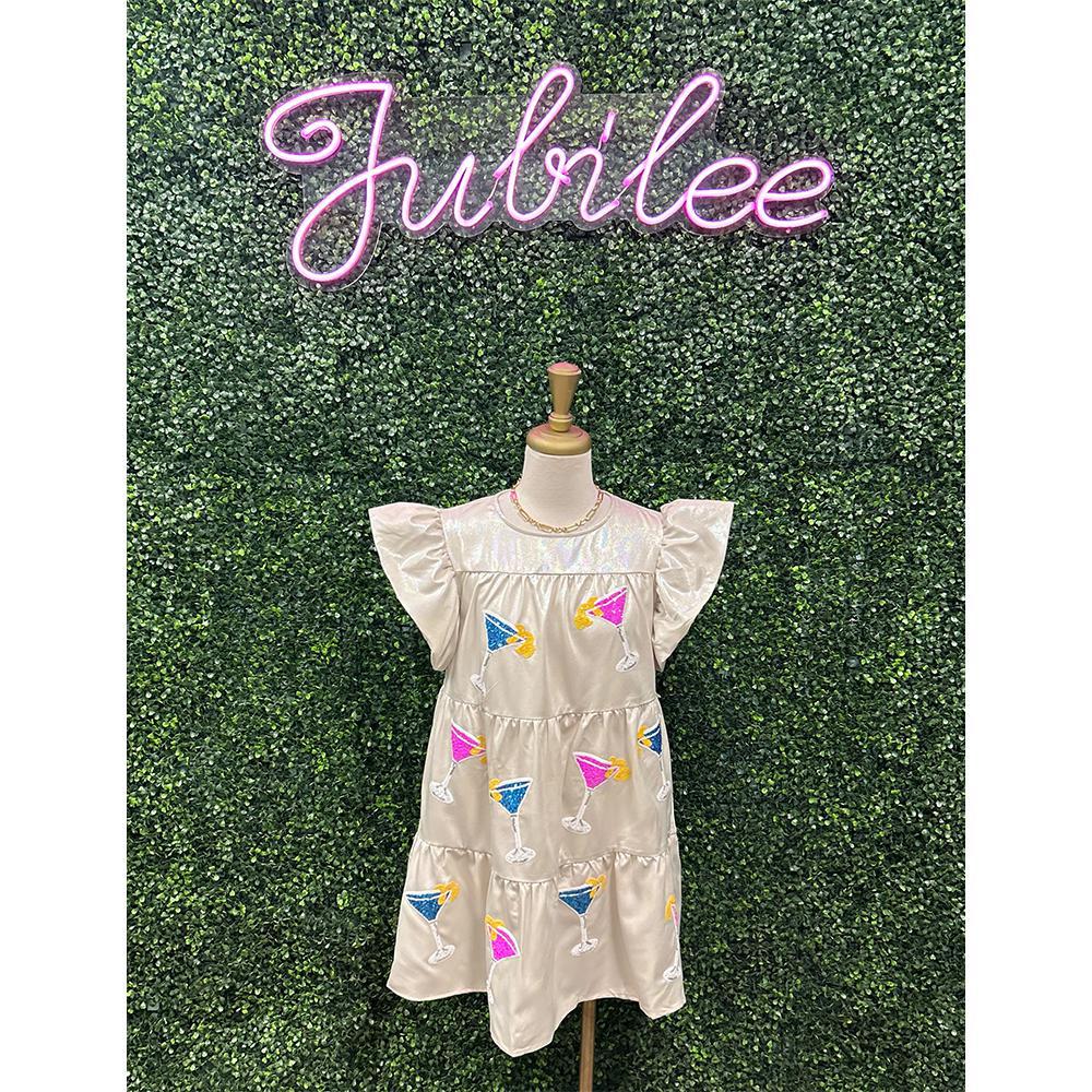 Cream Martini Party Dress