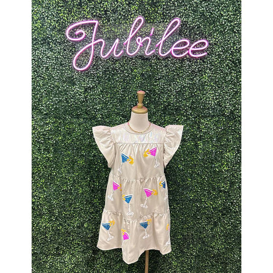 Cream Martini Party Dress