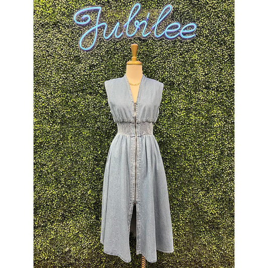 Dalila Denim Midi Dress