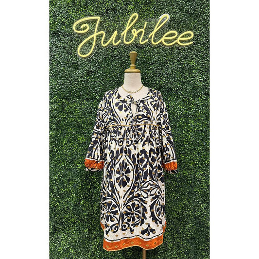 Cleo Gold Foil Dress