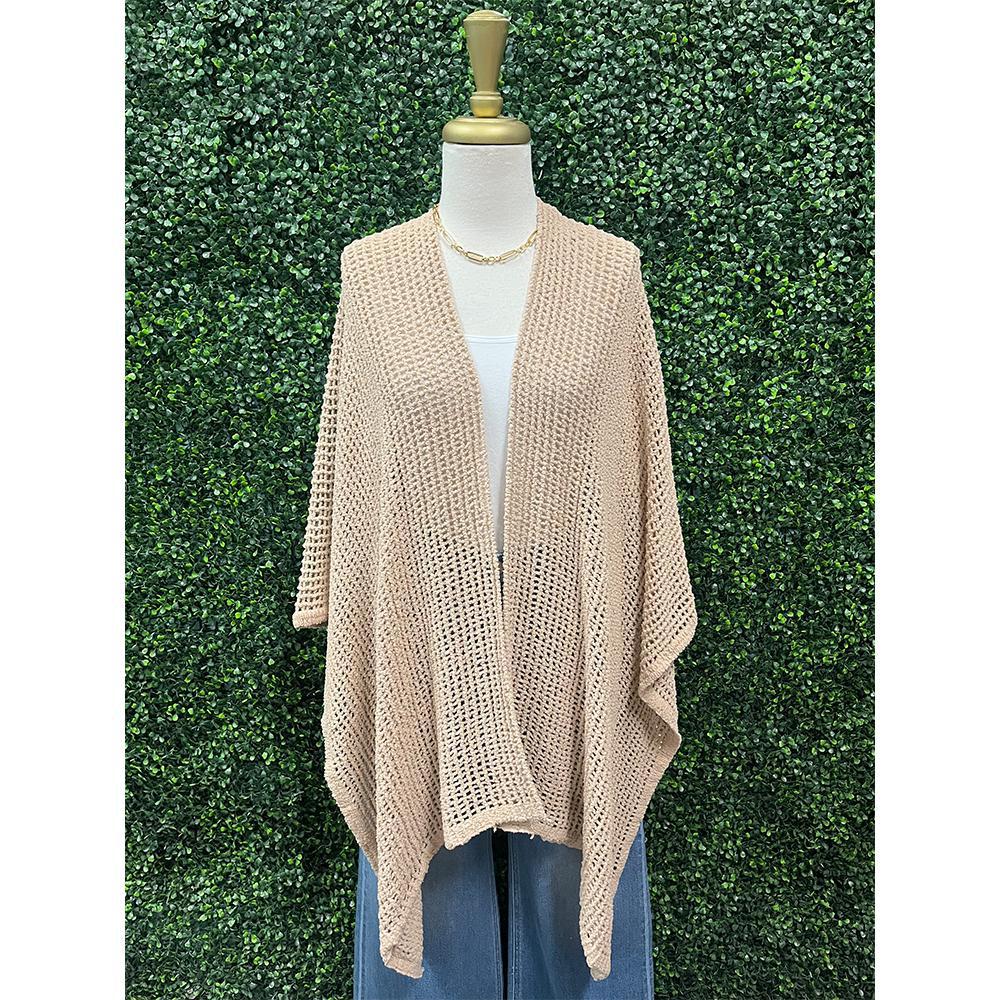 Tan Sherley Crochet Shawl