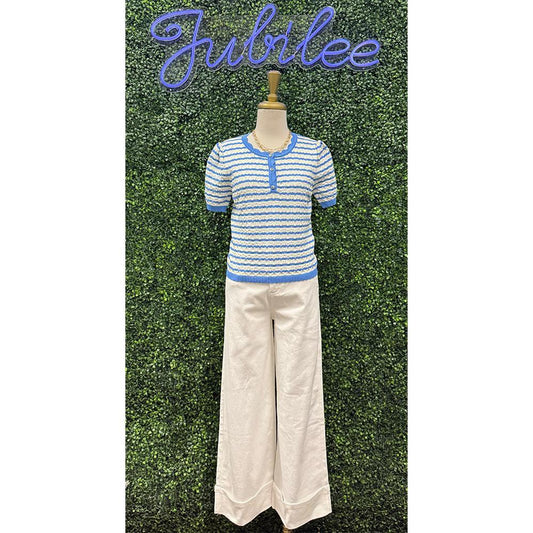 Jillene Off White Ankle Length Pants