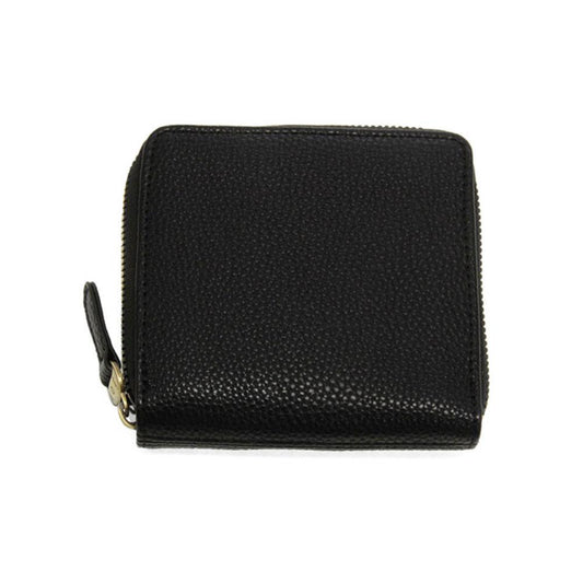 Black Palmer Square Zip Around Wallet