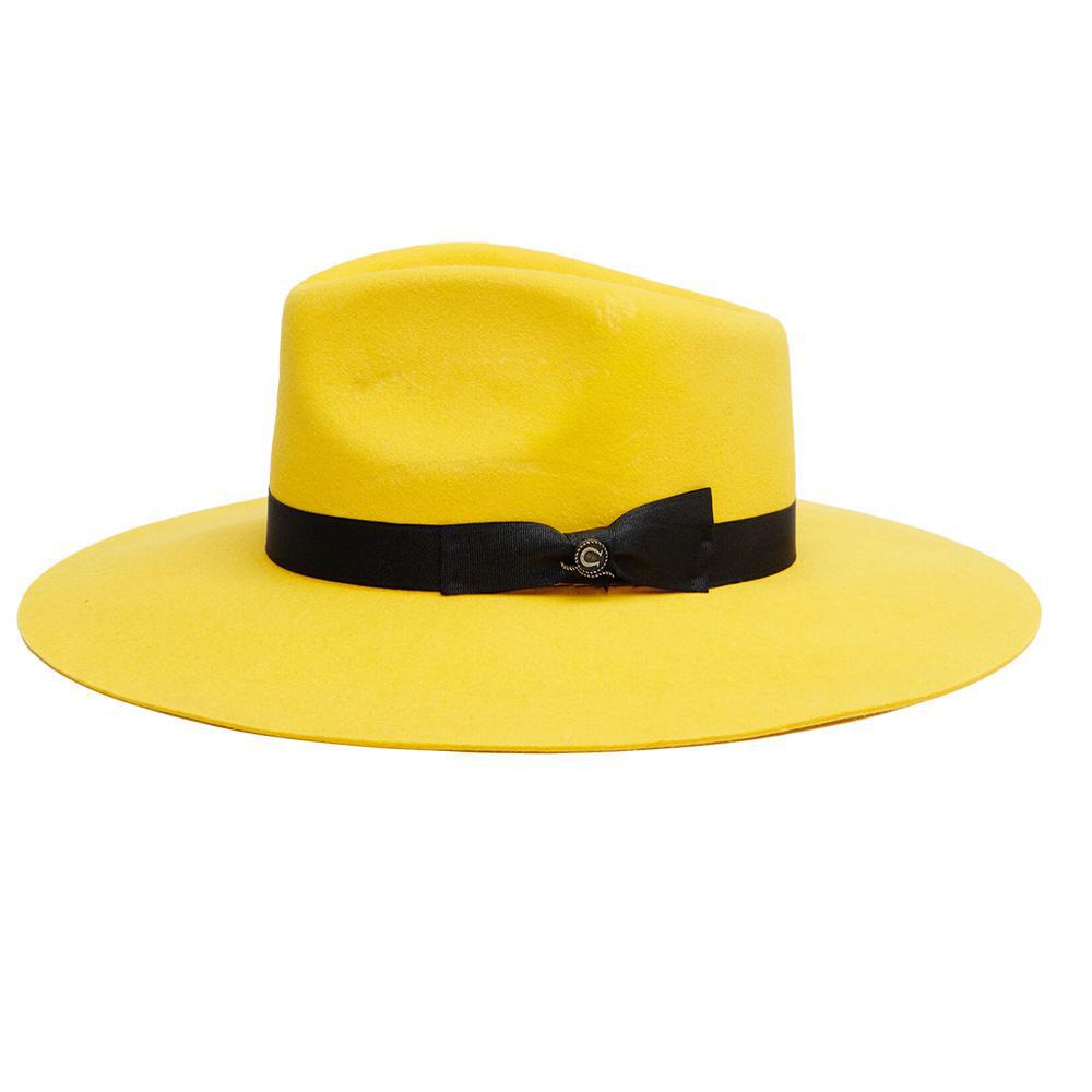 Yellow Highway Charlie 1 Horse Felt Hat