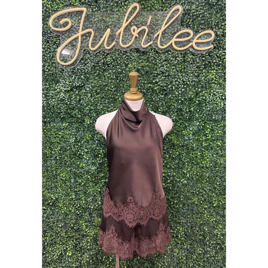 Shiloh Umber Satin Shorts