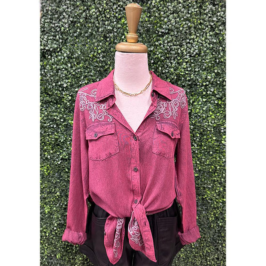 Amara Burgundy Top