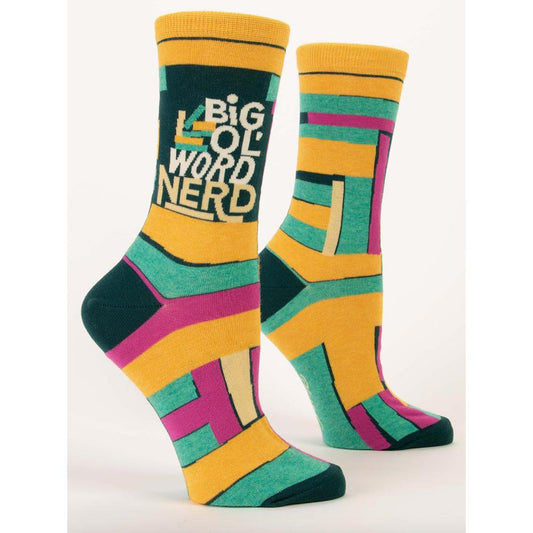 Big Ol' Word Nerd W-Crew Socks