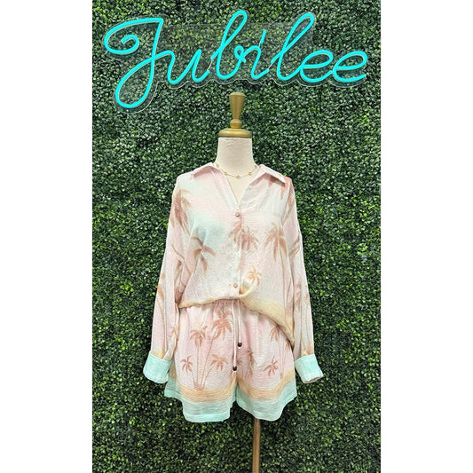 Hawaiian Print Relaxed Fit Set