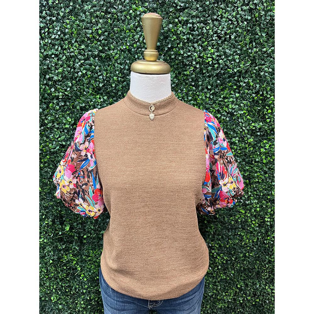 Mariana Mixed Media Corduroy Top