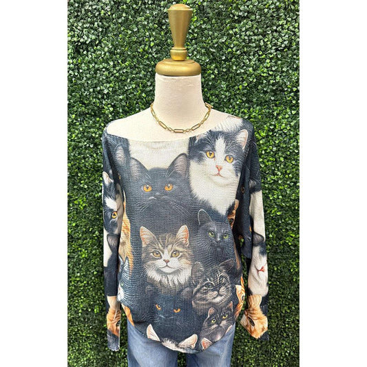 Kitty Cat Knit Sweater