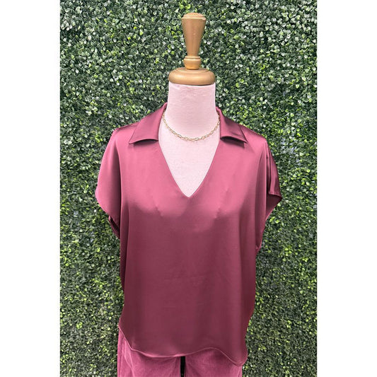 Plum Caspia Lee Blouse