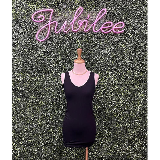 Black Reversible Tank Dress