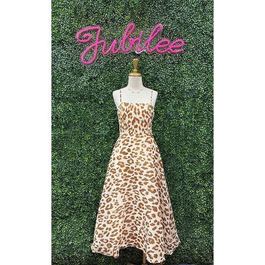 Roxy Leopard Midi Dress