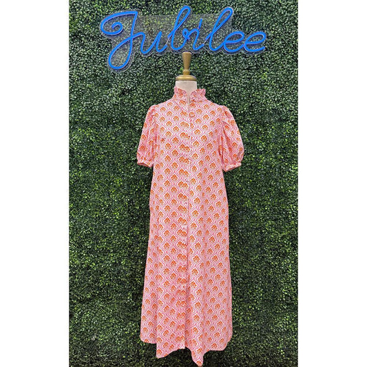 Raneira Pink Orange Dress