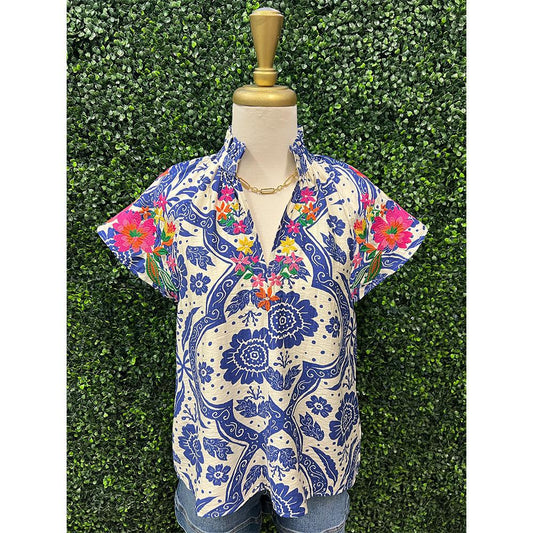Mavis Embroidered Top