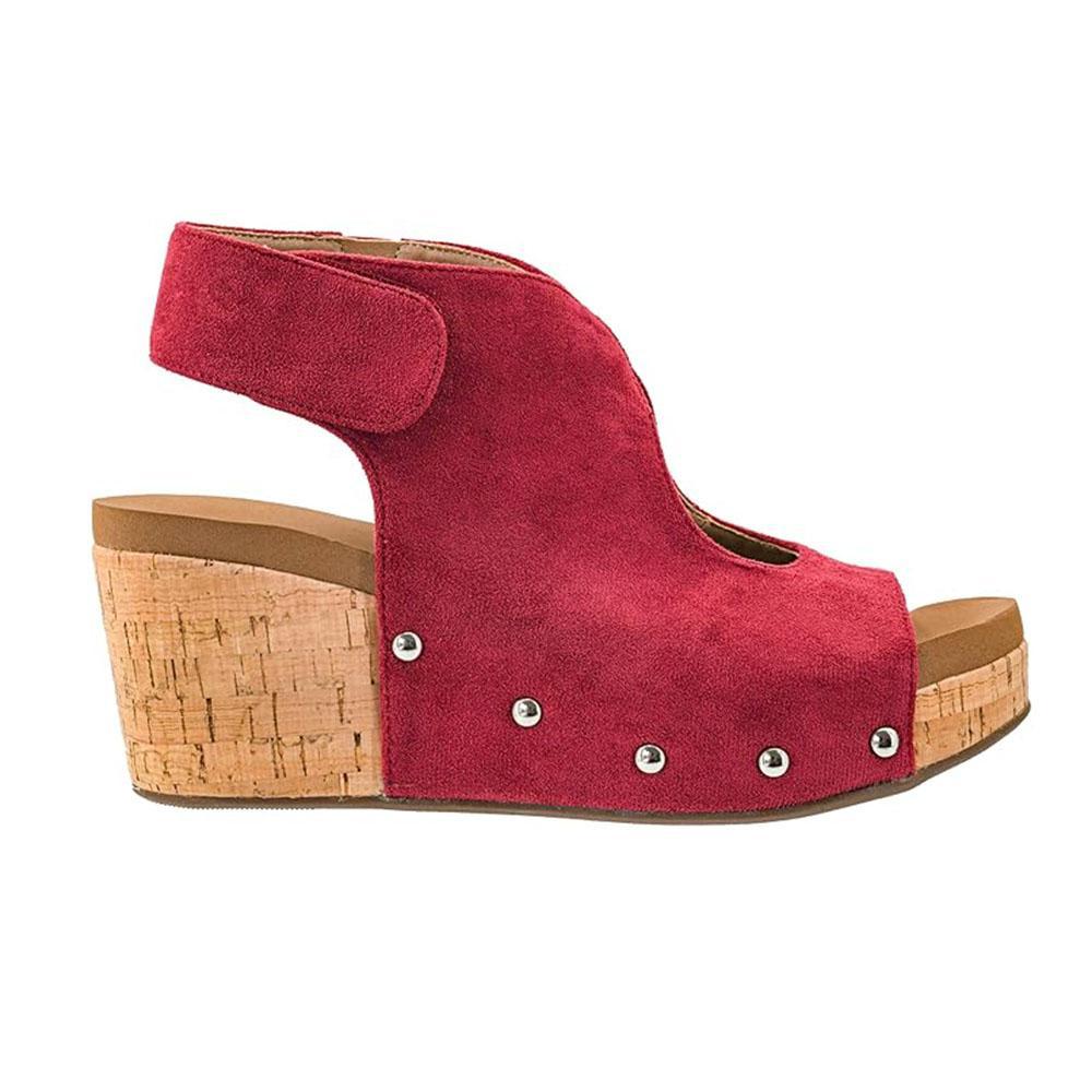 Frisky Dark Red Corky's Wedge