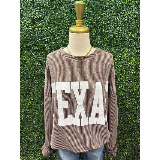 Dark Brown Texas Sweatshirt