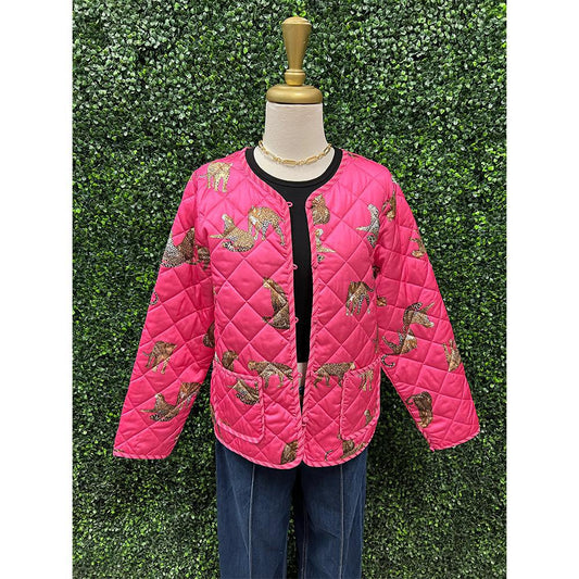 Leopard Quilted Jacket