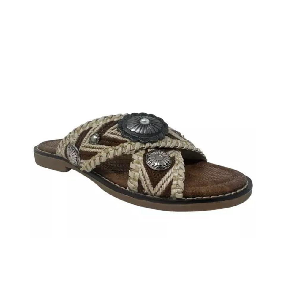 Very G Cream Jungle Sandals