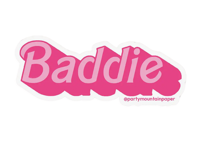 Pink Baddie Sticker