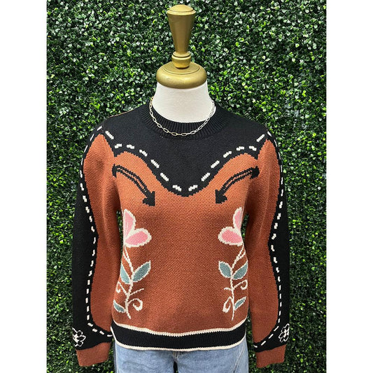 Esme Western Flower Sweater