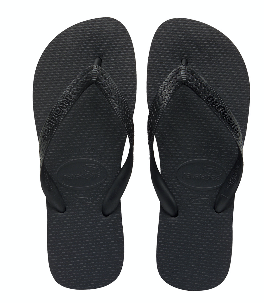 Black Havaianas Flip Flops Unisex