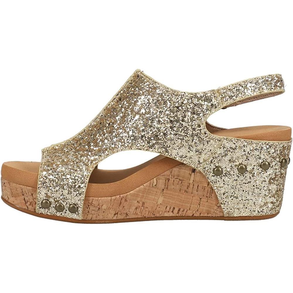 Gold hot sale shimmer wedges