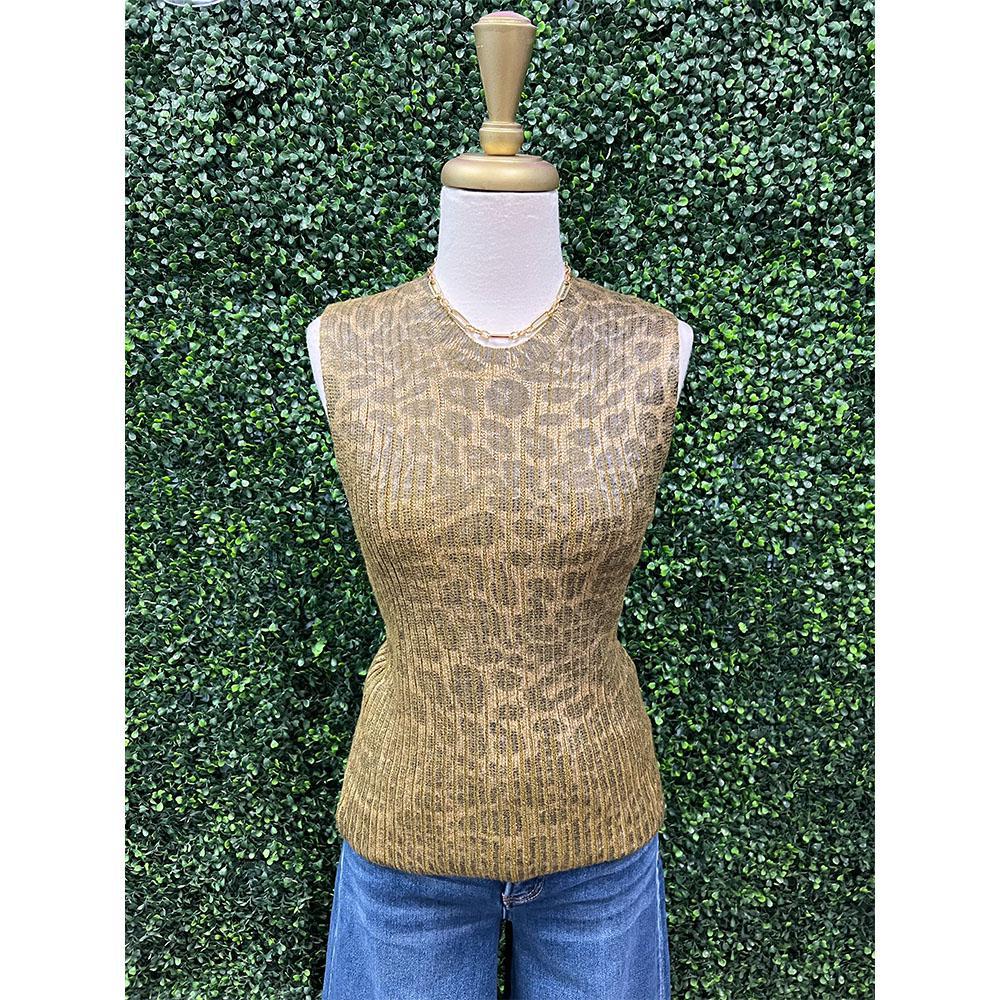 Eva Animal Print Sleeveless Top