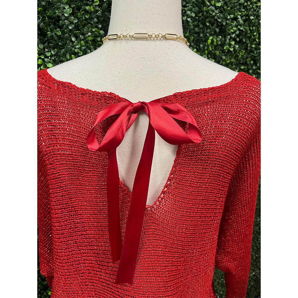 Ryle Red Woven Top