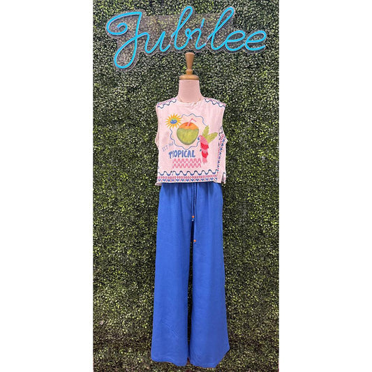 Kira Parrot Tropical Royal Blue Set