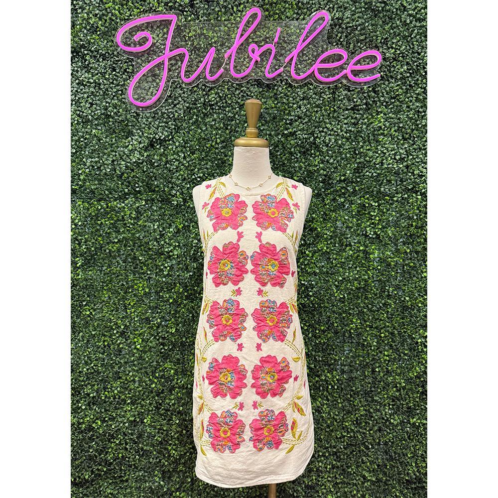 Giana Floral Embroidered Dress