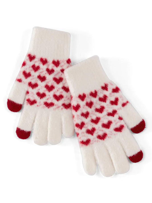 Ivory Heart Gloves