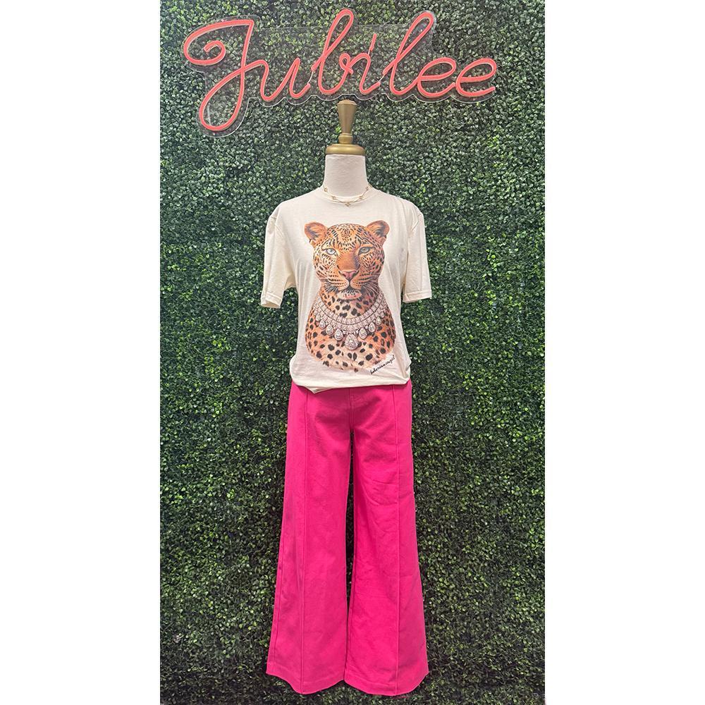 Penny Wide Leg Fuchsia Pants