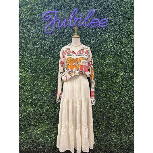 Nessa Ivory Midi Skirt