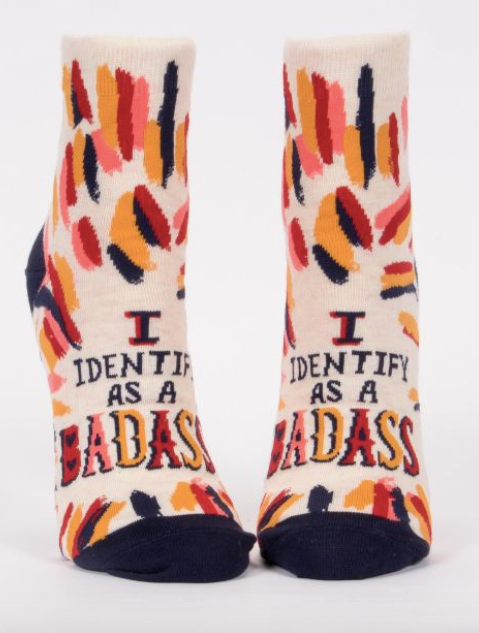 I Identify As A Badass Women's Ankle Socks by Blue Q