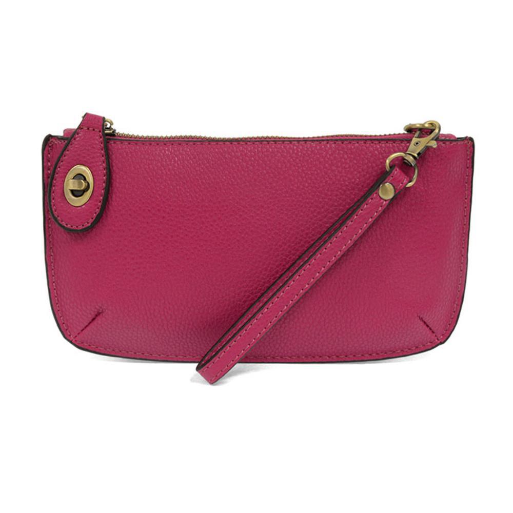 Fuchsia Mini Crossbody Wristlet Clutch